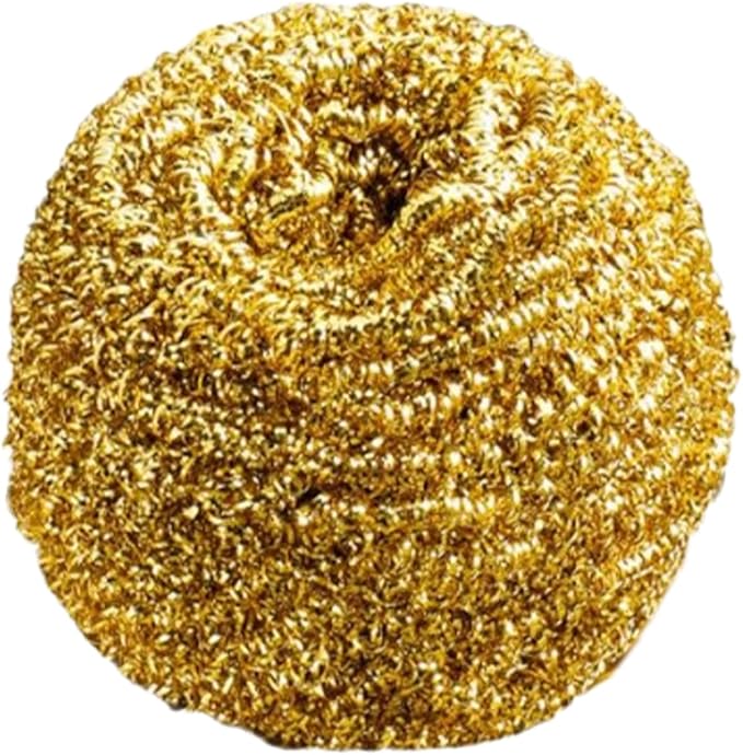 Copper Dish Scrubber – Extra Strength Ball | Heavy-Duty Cleaning Ball for Pots, Pans & Grills, Removes Stubborn Dirt, Buildup & Oil Stains; Perfect for Kitchen, Barbecue, Tile & Baking Surfaces