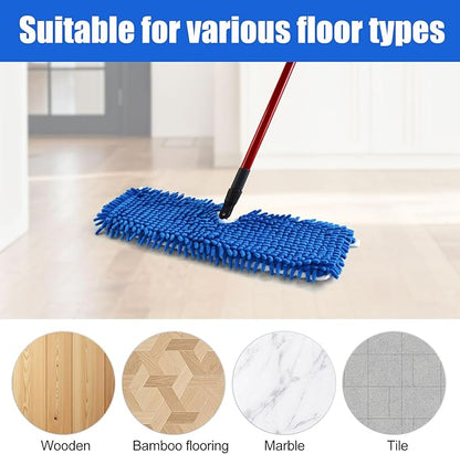 Mop Heads Replacements for O-Cedar Hardwood Floor 'N More Microfiber Flip Mop, 2 Pack Dust Mop Replacement Heads for Ocedar Flip Mop, Reusable Refill Double-Sided Mop Head for O Cedar Mop
