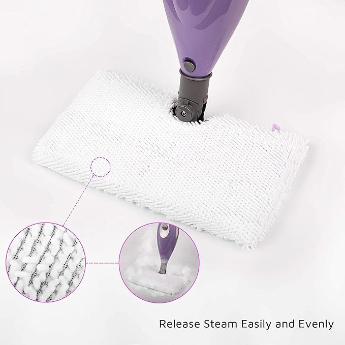 F Flammi 12 Pack Steam Mop Pads Replacement for Shark S3501 S3601 S3801 S3901 S2902 S3550 S3450 SE450, Reusable Washable Microfiber Pads for Shark Steam Pocket Mop, Double-Sided Cleaning Cloths