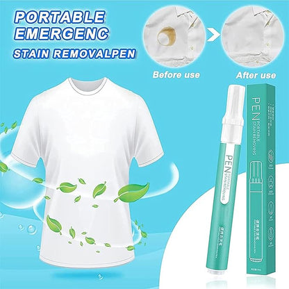 3PCS Bleach Pen for Clothing - Portable Bleach Pen for Clothing Stain Removal, Small But Powerful, Grease Stain Remover Wash Free Laundry Clean Pen, Instantly Remove Stains In Just 30 Seconds (Blue)