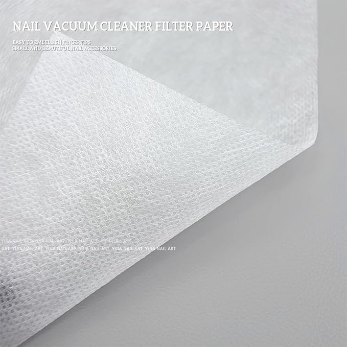 100 Pcs Nail Dust Collector Filters Nail Dust Suction Collector Filters Nail Art Vacuum Cleaner Filter Paper For Salons Portable Cleaner Filter Paper, Nail Polish Remove, Nail Art and Polish Filter ﻿