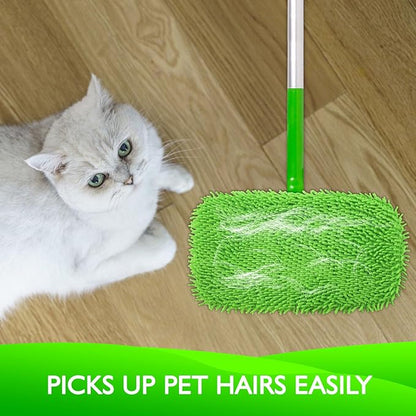 Reusable Microfiber Mop Pads Compatible with Swiffer Sweeper- 8 Pack Dry Sweeping Cloths & Wet Mopping Cloths - Washable Wet Pads Refill for Mopping Floors (Mop is not Included)