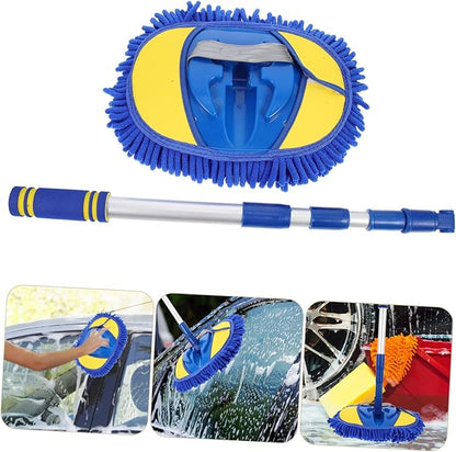 Zerodeko Car Wash Mop Extendable Handle Soft Brush Car Cleaning Tool Kit Trucks Boats Windows Furniture Design