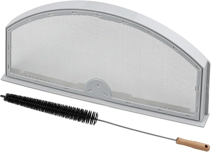 GTD42EASJ2WW GTD33EASK0WW GTD65EBSJ3WS GTD45EASJ2WS GTD42GASJ2WW GTD65GBSJ3WS Dryer Lint Trap Replacement for GE Dryer, WE03X23881 PS11763056 Stainless Steel Metal Screen with Cleaner Kit Brush