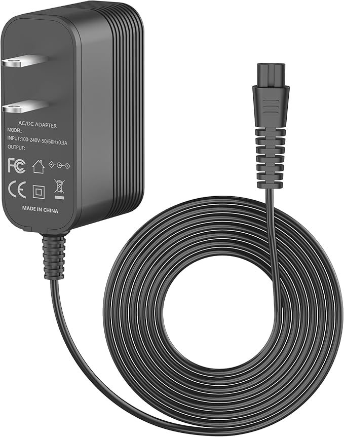 Replacement for Voweek Electric Spin Scrubber Charger, 9V Charger for LABIGO Electric Spin Scrubber LA1 Pro, Power Adapter for Voweek VWS211