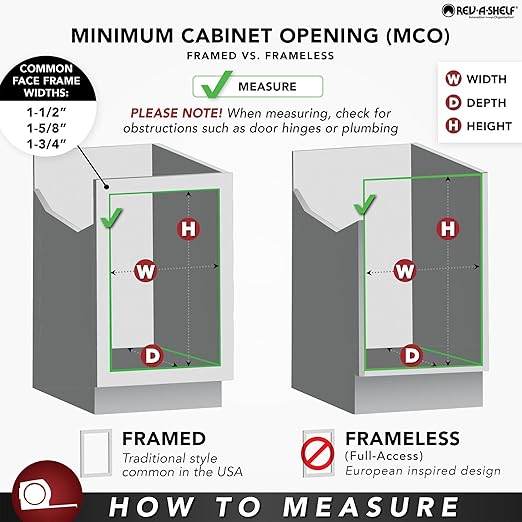 Rev-A-Shelf 50 Qt Bottom Mount Single Pullout Under Cabinet Trash Cans w/Soft-Close for Base Cabinets, Min Opening Width of 12", Metallic Silver, 4WCSC-1550DM-1
