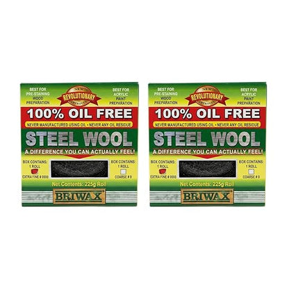 Briwax Oil-Free Steel Wool 0000 (Тwо Расk)