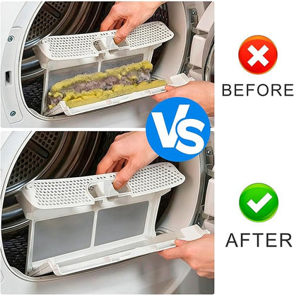 Universal Dryer Vent Cleaner Kit with Vacuum Hose - 4-Piece Lint Brush & Attachment Set for Clothes Dryer, Shop Vac Accessories, Lint Trap Cleaner & Home Maintenance Tools