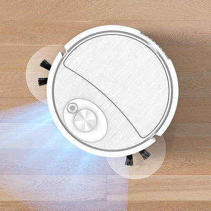 Mini Cleaner Sweeping Robot Super Suction Low Noise One Start Rechargeable Vacuum Cleaner Sweeping Mopping Robot Memory Multiple Cleaning Modes White One Size