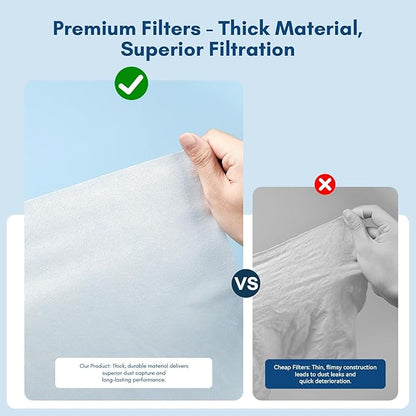 Makartt Nail Dust Collector Filter Paper – 100 Sheets Disposable Nail Dust Filters for Nail Dust Collector Machines, Nail Vacuum Dust Collector Nail Salon Supplies & Accessories White