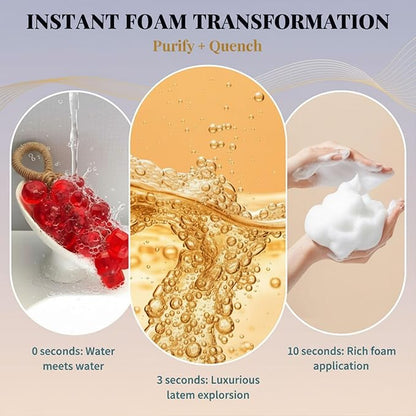 Grape Soap on a Rope Handmade, 25 Grapes Decorative Bath Bar, Soft Lather Cluster Soap for Hand, Face & Body, Multi-Use Hanging Scent Accent (1, Jade Tea)