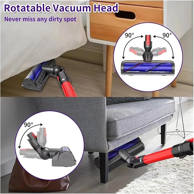 Suitable ，Compatible for Dyson， Wireless Vacuum Cleaner Electric Floor Brush V10 V12slim Lightweight Version Direct Drive Brush H(FORV10Slim V12Slim)