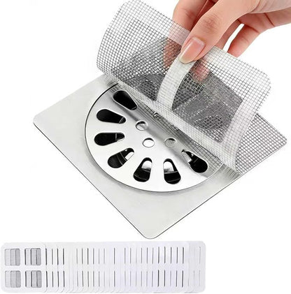 Shower Drain Hair Catcher 4 Inch,30PCS Shower Drain Mesh Stickers,Shower Drain Cover for Bathroom, Laundry, Bathtub, Kitchen, Sink, for Human and pet Hair Catcher