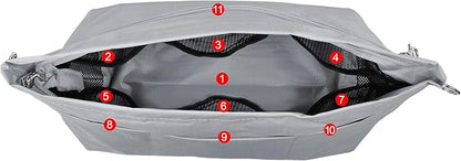 Vercord Handbag Purse Tote Pocketbook Organizer Insert Zipper Closure 11 Pockets 3 Sizes Many Colors