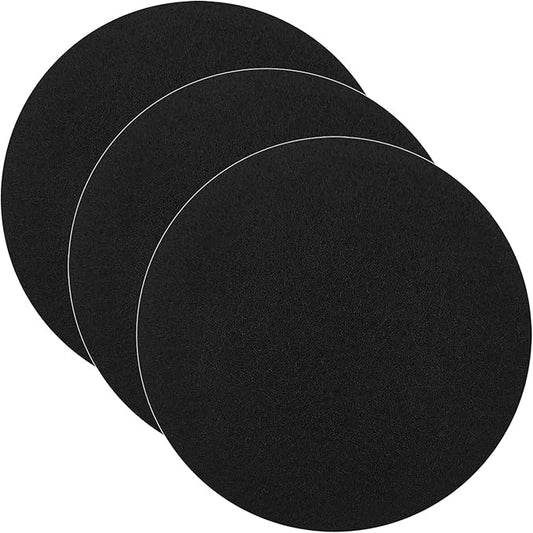 3 Pack Charcoal Filters for Compost Bucket, 6.7inch Compost Filter for Countertop Bin, Compost Pail Replacement Activated Carbon Charcoal Filters, Home Bucket Compost Bin Refill, Round