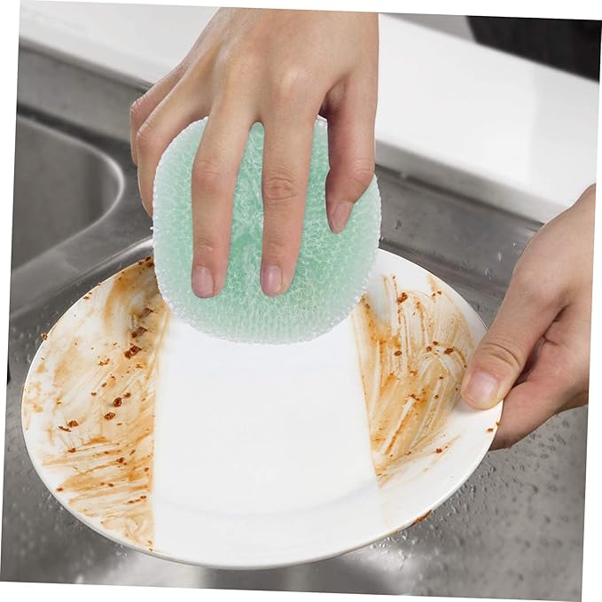 24pcs Multi-Functional Scouring Cleaning Balls for Kitchen Cleanup Cookware Scrubber for Pots and Dishes for Household Use Random Colors
