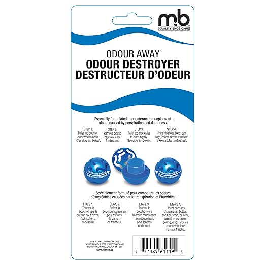 MONEYSWORTH & BEST | SHOE DEODORIZER BALLS | 6 PACK | Odour Blocker, Long-lasting, Fresh Scent | For Sneakers, Shoes, Leather, Gym Bag, & More