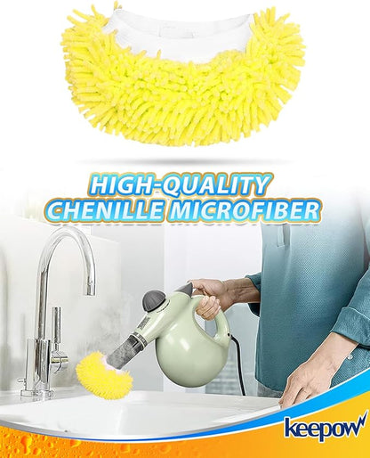 10PCS Microfiber Cloth for Handheld Steam Shot Steam Cleaner Accessories Reusable Washable Steam Mop Pads Compatible with Bissell Steam Shot fit for Wagner fit for McCulloch fit for Phueut Attachments
