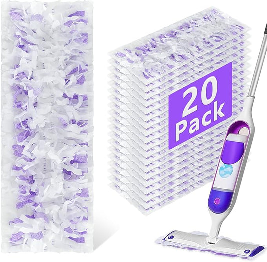 20 Pack Power Mop Refill Pads for Swiffer Power Mop Multi-Surface &Wood Mopping Pad Refills, Disposable Swifter Wet Pad Refills for Swiffer, Replacement Mop Pads for Multi-Surface Wood Floor Cleaning