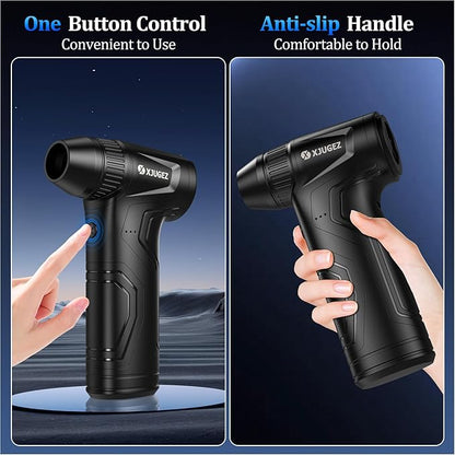Mini Compressed Air Duster,160000RPM Portable Electric Air Duster,4-Gear Speed Wind with Type-C for Fast Charging,Suit for Home Cleaning,Cleaning Car,Sofa,Keyboards, Yard Leaves, Snow,Camping