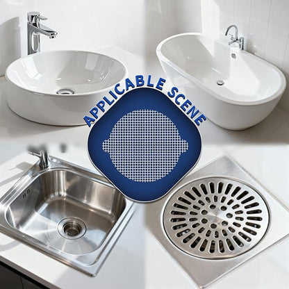 30 Pack,Disposable Mesh Hair Catcher for Shower & Tub Drains, Easy Install, Prevents Clogs, Bathroom Drain Protector