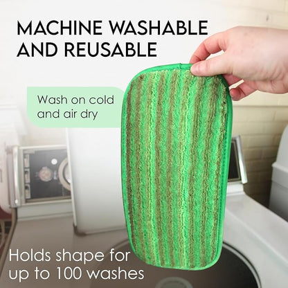 Heavy Duty Microfiber Mop Refill Pads - Extra Thick, Premium Quality Mop Pad Replacements Refills for Wet and Dry Mopping Up Dirt, Dust, Dog Hair and Cat Hair