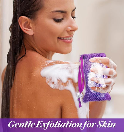 6 Pack Soap Bag, Soaps Mesh Bags & Soaps Saver, Exfoliating Shower Pouch for Bath, 5.5 x 3.5 Inch (6 Colors)