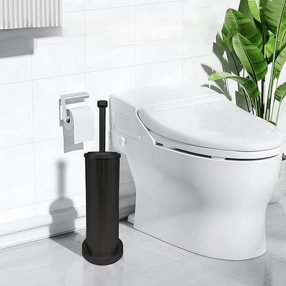 Matte Black Toilet Bowl Brush with Holder, Durable Bathroom Cleaning Tool, Modern Design for Easy Toilet Maintenance, Bathroom Cleaner Brush for Efficient Cleaning and Hygiene