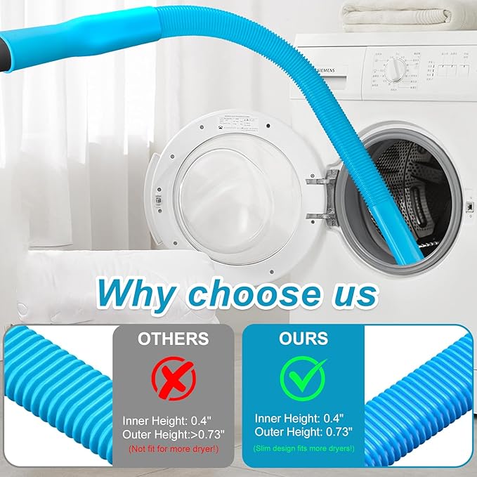 Upgraded Dryer Vent Cleaner Kit: Universal Vacuum Hose Attachment for Lint Removal Fits All Vacuums Cleaner Vacuum Hose With Brush Lint Brush Gloves
