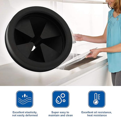 2 PCS Garbage Disposal Splash Guard Collar Sink Baffle, Food Waste Disposer Accessories for Wasting King, Whirlaway and GE Models (3 1/8 Inch in Diameter) by CLEESINK