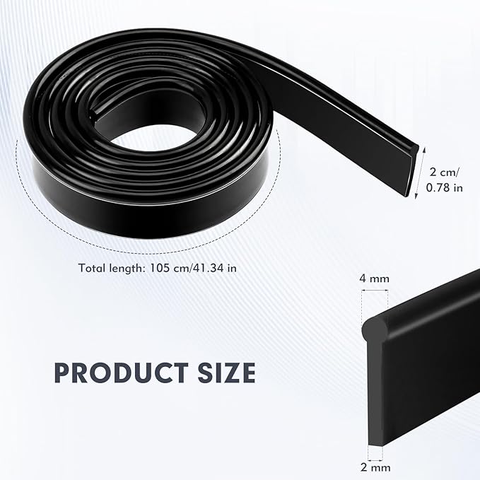 CdbC 41 Inch Squeegee Rubber Replacement, Squeegee Replacement Rubber Blade, Versatile Squeegee Rubber Refill for Shower, Doors, Window & Glass Cleaning