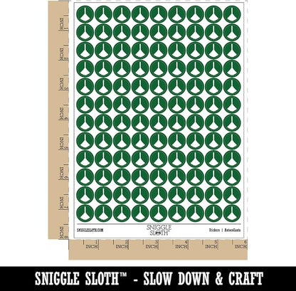 Feather Duster Cleaning 200+ Round Stickers - Matte Finish - 0.50" Size - Dark Green