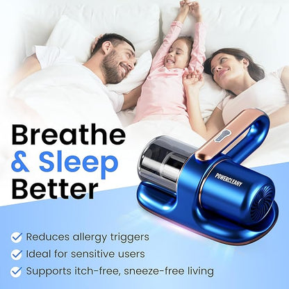 Mattress Vacuum Cleaner, 13KPa Bed Vacuum Cleaner with UV-C Light HEPA Filter & Ultrasonic, Versatile Cordless Handheld Vacuums for Bed, Sofa, Couch, Crib (Cordless)