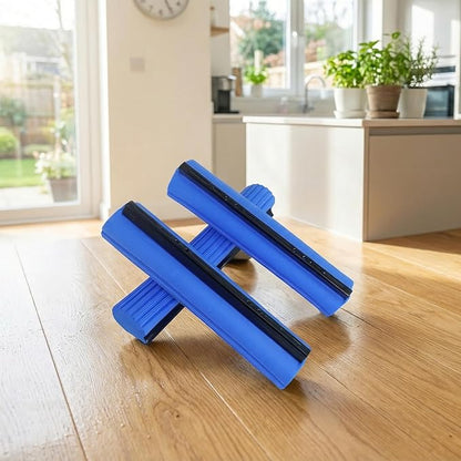 12 Pcs Roller Mop Refill Blue PVA Sponge Mop Head Replacement Bulk Absorbent for Business Garage Home Kitchen Bathroom Cleaning