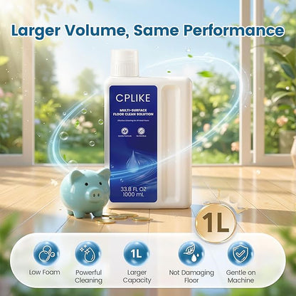 CPLIKE Floor Cleaning Solution Compatible with Dreame All Wet Dry Vacuum Cleaners & Robot Vacuums, Multi-Surface Floor Cleaner for Dreame Vacuum and Mop, 33.8 fl oz