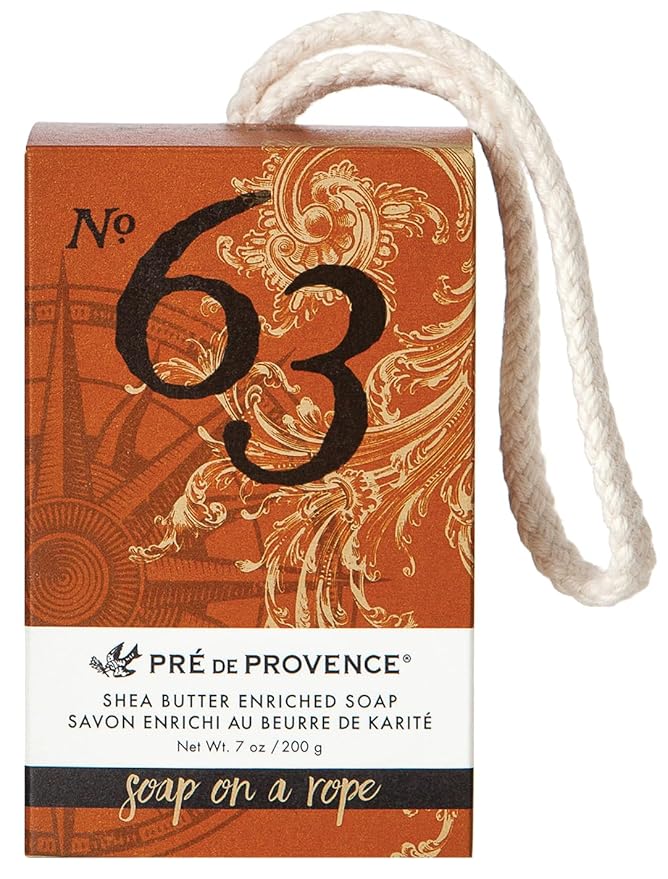 Pre de Provence No.63 Men's Collection, Soap on a Rope