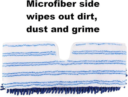 Tidy Monster 3 Pack Mop Refills Compatible with O-Ceda Dua-Action Microfiber Mop, Replacement Mop Heads for Dry/Wet Use, Machine Washable Double Sided All Surface Cleaning