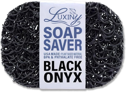 Luxiny American Made Soap Saver & Lift for Soap Dish & Travel - Plant Based Black Onyx