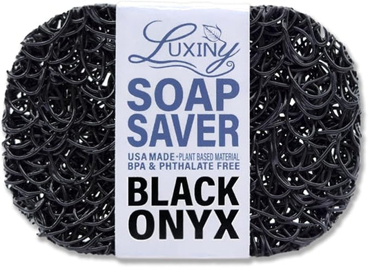 Luxiny American Made Soap Saver & Lift for Soap Dish & Travel - Plant Based Black Onyx
