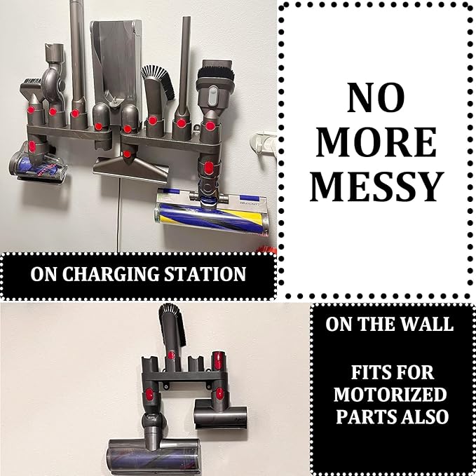 Fullclean Attachments Mount Holders Compatible with Dyson Gen 5 Gen5 V15 V12 V11 V10 V8 V7 Vacuum Cleaner Accessories Storage Tool Replacement Parts