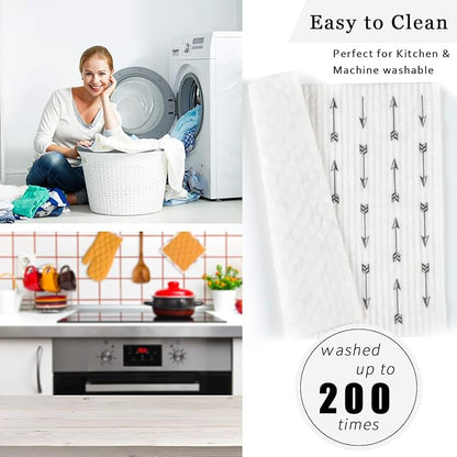 Boao 12 Pack Swedish Kitchen Dishcloths Absorbent Cellulose Sponge Cloth Reusable Cleaning Cloths No Odor Dish Towels for Kitchen, 6 Styles