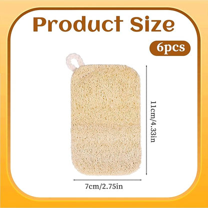 6 PCS Loofah Dish Sponge, Compostable Natural Sponges for Dishes, Natural Loofah Sponge for Kitchen