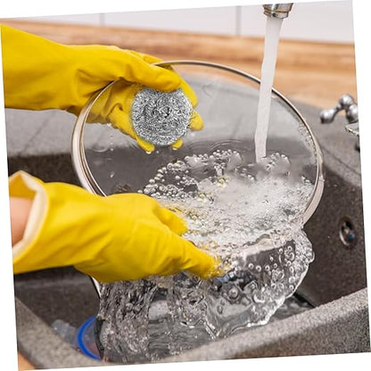 Alipis Stainless Steel Kitchen Cleaning Balls Scourers for Pots Pans Dishes Dish of High Scrubbing Pads for Thorough Kitchen Cleanliness