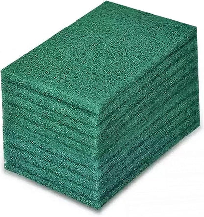 Heavy Duty Scrubbing Pads for Cleaning 6 x 4 x 0.31inch Dish Scrubber Pads Reusable Household Green Scrubbing Pads,Scotch Brite Pads, for Dishes, Kitchen Scrubbers & Metal Grills (10Pcs)