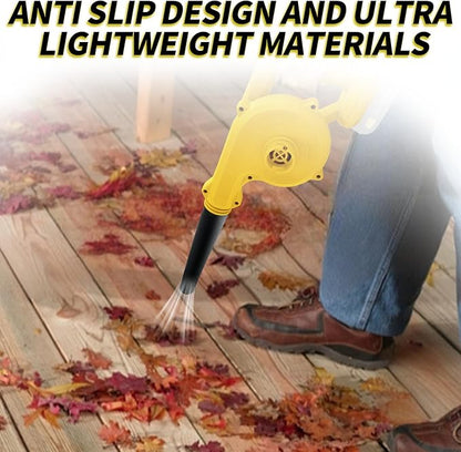 Leaf Blower for Dewalt 20V,17000r/min,2-in-1 Lightweight Handheld Cordless Vacuum Cleaner,Electric Leaf Blower Battery Powered Tools,for Inflating/Blowing/Leaves/Car(No Battery)