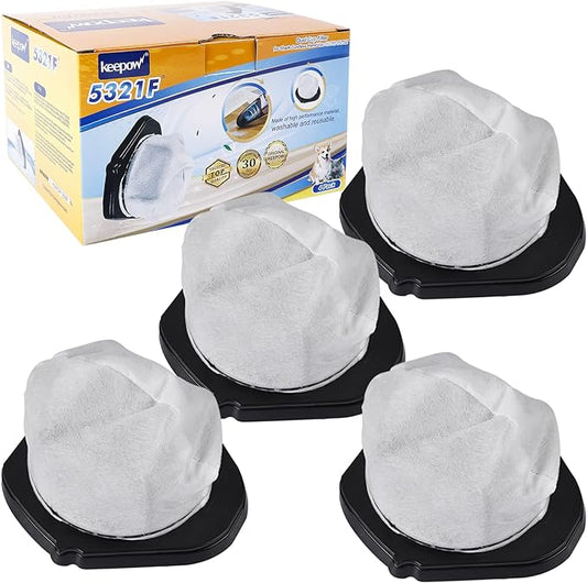 KEEPOW Vacuum Filter Replacement for Shark Cordless Handheld Vacuum SV780 SV75Z SV728N SV726N, Replacement Part# XF769, XSB726N (4 Pack)
