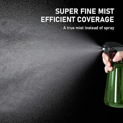 Spray Bottle for Plants 2 Pack, 16oz - Ultra Fine Mist, Plant Mister Empty Spray Bottles Indoor, Leak Proof Misting Water Sprayer Bottle for Gardening, Plant Care, Hair Care, Cleaning Solutions