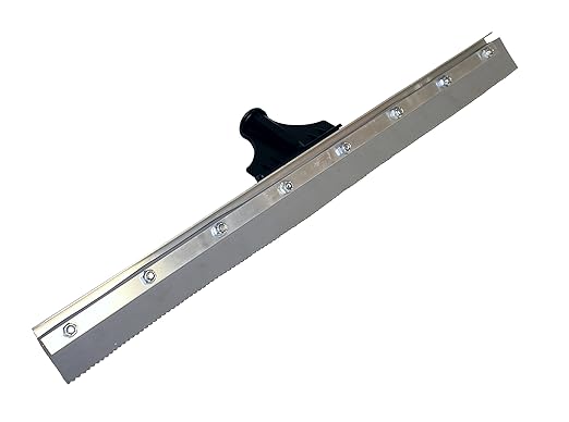 Midwest Rake 47176 SpeedSqueegee HD, 24", Threaded Adapter, 3/16" Notch, Gray EPDM Blade