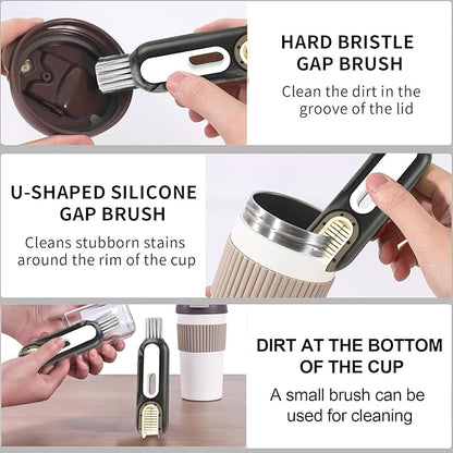 5-in-1 Long Handle Electric Bottle Brush Cleaner and Straw Cleaning Brush with Removable Brush Head, Multi-Function Rechargeable,for Stanley Cups, Baby Bottles, Pacifiers, Coffee Cups, Sports Bottles
