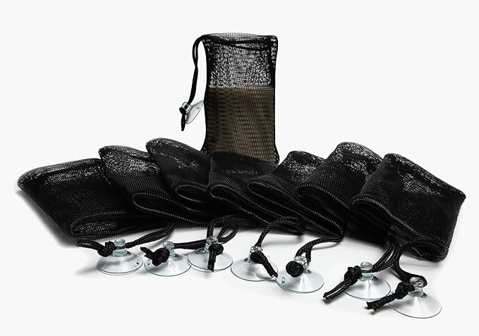 8pcs Soap Saver Pouch for Shower - Bamboo Charcoal Infused Soap Mesh Bag. Soap on a Rope.